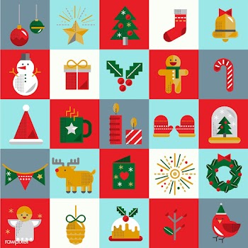 Christmas icons vector set | Free stock vector - 281101