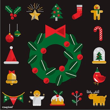 Christmas icons vector set | Free stock vector - 281102