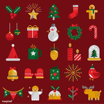 Christmas icons vector set | Free stock vector - 281104