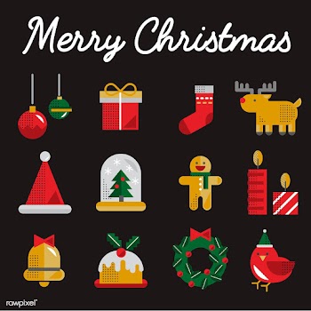 Christmas icons vector set | Free stock vector - 281116