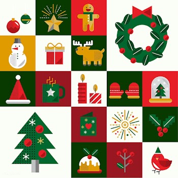 Christmas icons vector set | Free stock vector - 281117