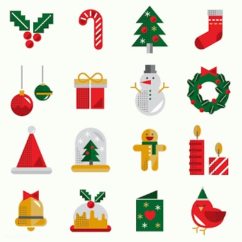 Christmas icons vector set | Free stock vector - 281118