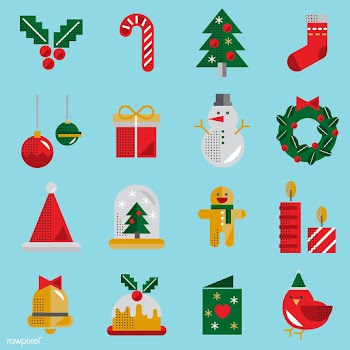 Christmas icons vector set | Free stock vector - 281119