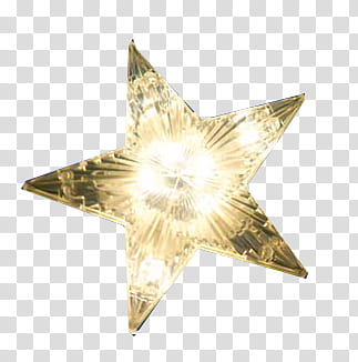 Christmas II, gold star decor transparent background PNG clipart