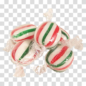 Christmas II, striped candy transparent background PNG clipart