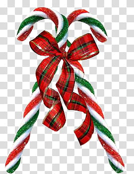 Christmas II, white, green, and red candy cane decor transparent background PNG clipart