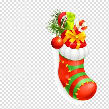 Christmas ings filled with gifts transparent background PNG clipart