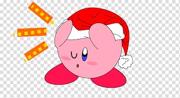 Christmas Kirby transparent background PNG clipart