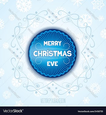 Christmas label vector image