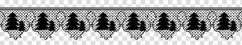 Christmas lace, black curtain strip illustraiton transparent background PNG clipart