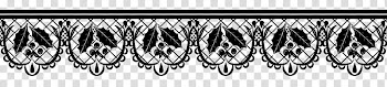 Christmas lace, black flower artwork transparent background PNG clipart