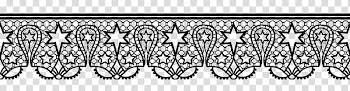 Christmas lace, black star print graphic screenshot transparent background PNG clipart