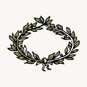 Christmas laurel clipart, illustration vector. | Free Vector - rawpixel