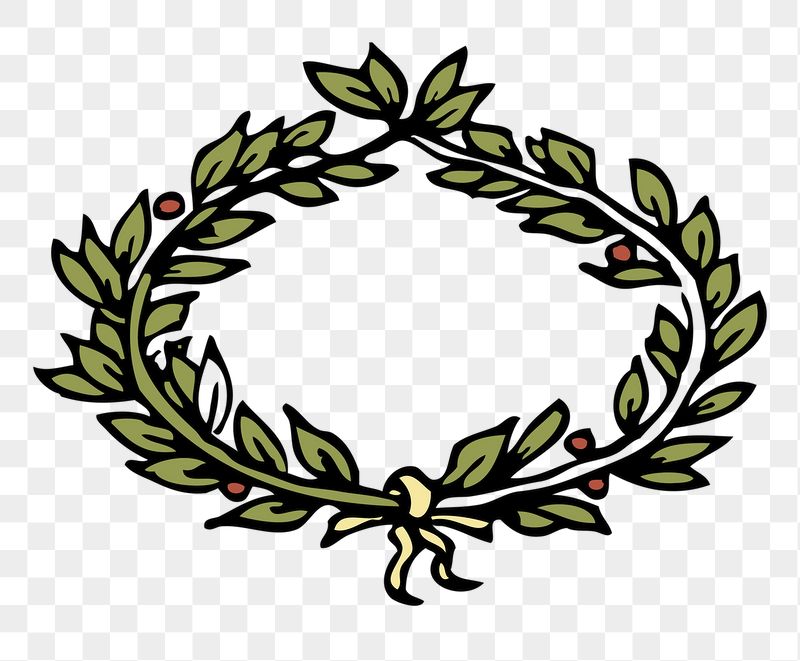Christmas laurel png sticker, transparent | Free PNG - rawpixel