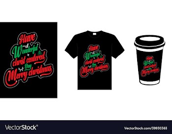 christmas lettering typography t-shirt design
