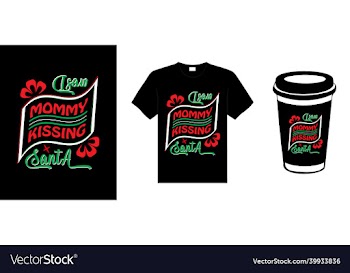 christmas lettering typography t-shirt design