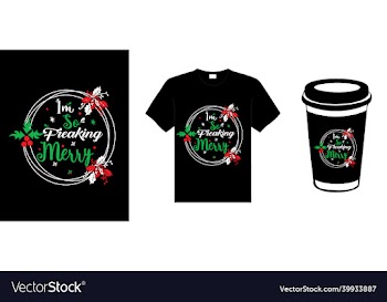 christmas lettering typography t-shirt design
