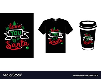 christmas lettering typography t-shirt design