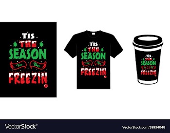 christmas lettering typography t-shirt design