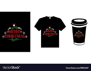 christmas lettering typography t-shirt design