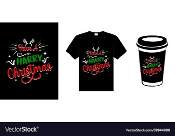 christmas lettering typography t-shirt design