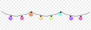 Christmas light border clipart, colorful | Free PNG - rawpixel