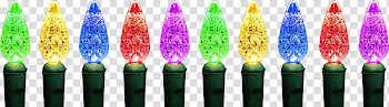 Christmas lights, assorted-color lights illustration transparent background PNG clipart
