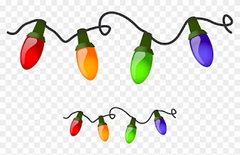 Christmas Lights Border Clipart - Christmas Lights On A String