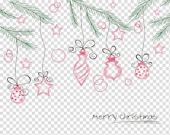 Christmas lights Christmas decoration, Christmas pine branches and Christmas transparent background PNG clipart