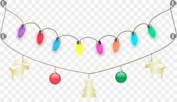 Christmas lights Clip art - String Lights 