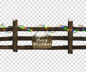 Christmas lights Fence , Christmas lights fence material transparent background PNG clipart