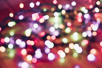 Christmas lights pastel bokeh 4