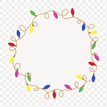 Christmas lights png frame background, | Free PNG - rawpixel