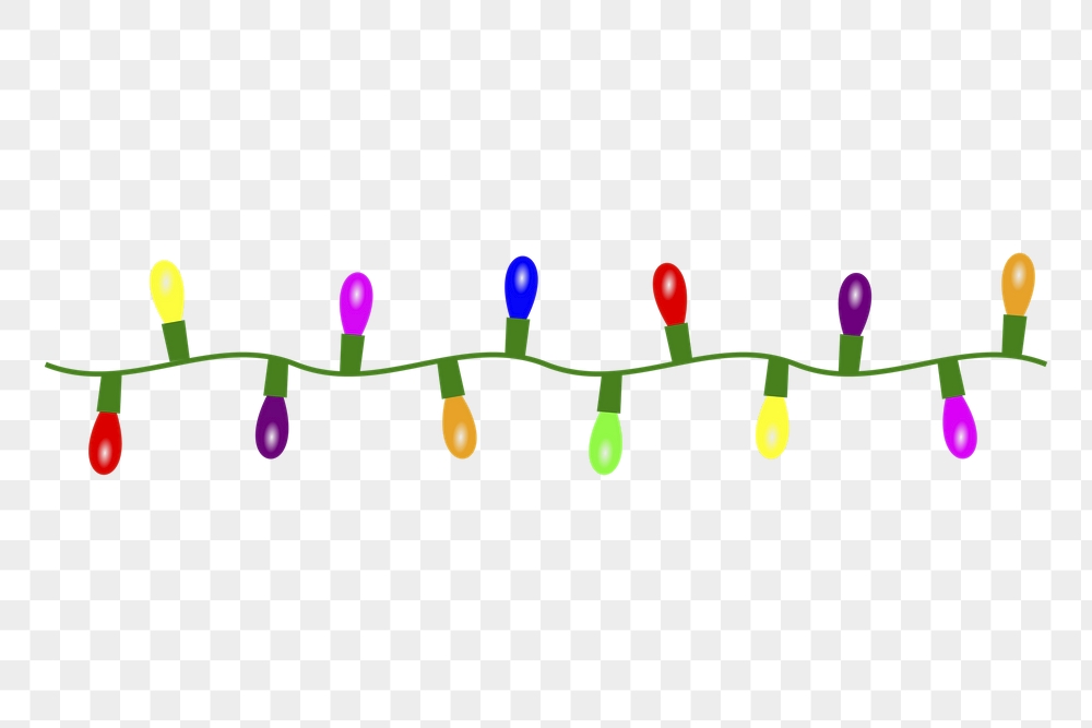 Christmas lights png sticker festive | Free PNG - rawpixel