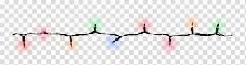 Christmas Lights s, black string lights art transparent background PNG clipart