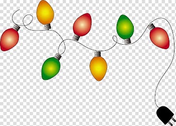 Christmas lights , String Lights transparent background PNG clipart