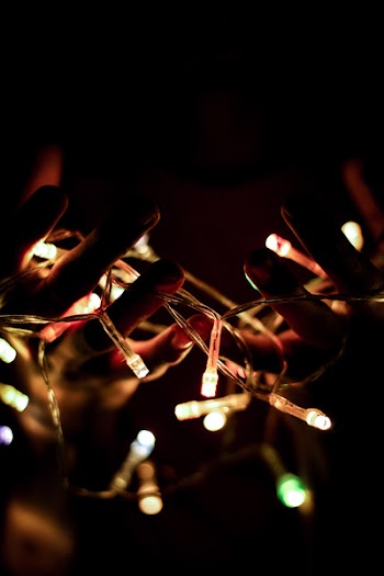 Christmas Lights Turned-on