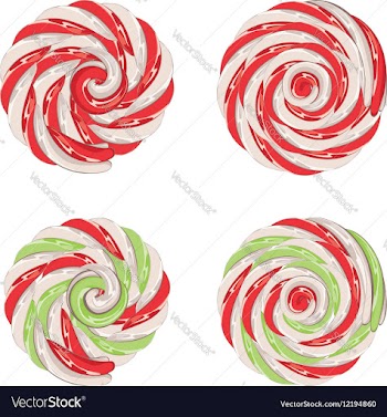 Christmas Lollipops Set vector image