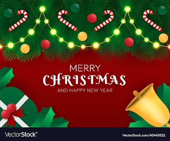christmas luxurious background with gifts and chri