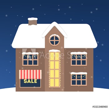Christmas market vector illustration