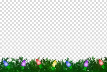 Christmas Materials , assorted-color string lights footer transparent background PNG clipart