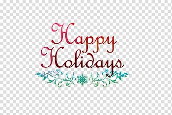 Christmas Materials , happy holidays text transparent background PNG clipart