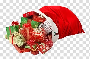 CHRISTMAS MEGA, assorted-color gift boxes lot transparent background PNG clipart