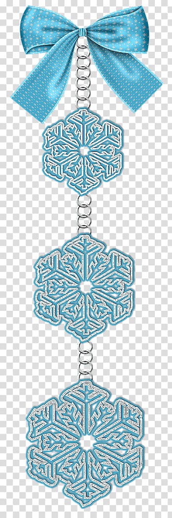 CHRISTMAS MEGA, blue and white snowflake and ribbon art transparent background PNG clipart