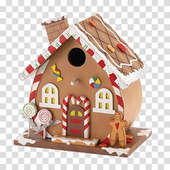 CHRISTMAS MEGA, brown and multicolored house decor transparent background PNG clipart