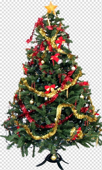 CHRISTMAS MEGA, Christmas Tree with decors transparent background PNG clipart