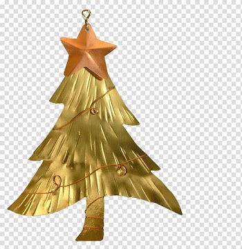 CHRISTMAS MEGA, gold-colored Christmas tree decor transparent background PNG clipart