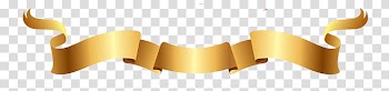 CHRISTMAS MEGA, gold-colored ribbon art transparent background PNG clipart