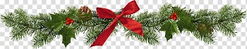 CHRISTMAS MEGA, green pine leaves swag transparent background PNG clipart