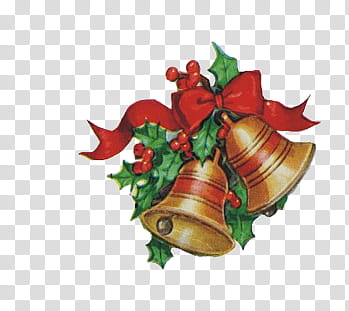 CHRISTMAS MEGA, mistletoe and bell illustration transparent background PNG clipart